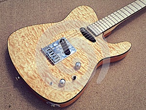 Quilted Maple Tejas T electric guitar photo