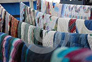 Quilts on a line