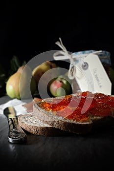 Quince Jelly on Bread