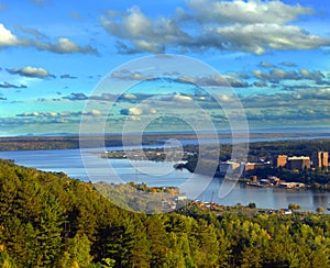 Quincy Hill view of Michigan Tech University