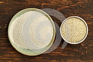 Quinoa and quinoa flour