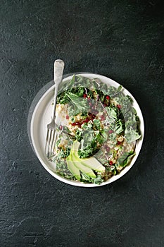 Quinoa salad with kale