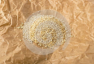 Quinoa Seeds Background or Chenopodium Quinoa Texture