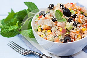 Quinoa vegan salad