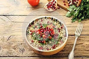 Quinoa vegetarian salad