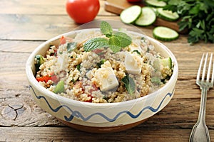 Quinoa vegetarian salad