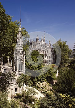 Quinta da Regaleira. Summer travel in Portugal.