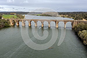 Quintos bridge, is a road bridge inaugurated in 1920, over the river Esla, in the town of Santa Eulalia de Tabara, Municipality of