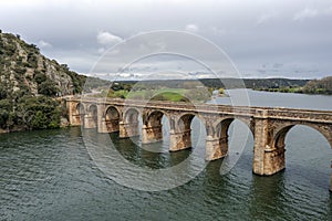 Quintos bridge, is a road bridge inaugurated in 1920, over the river Esla, in the town of Santa Eulalia de Tabara, Municipality of