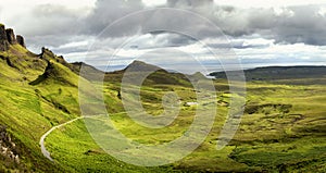 Quiraing on isle of skye, Scotland