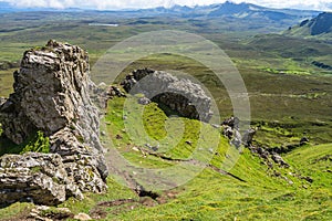 Quiraing landscape, Isle of Skye, Scotland