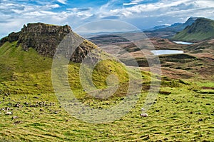 Quiraing, mountains, isle of Skye