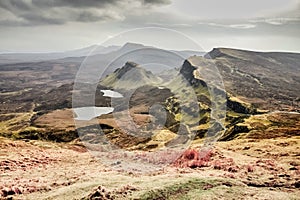 Quiraing - spectacular landscape of Isle of Skye