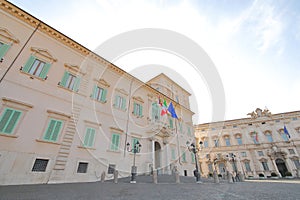 Quirinal palace historical building Rome Italy