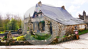 Quirky house museum of the artist Robert Tatin at the Cossé-le-Vivien museum in Mayenne France