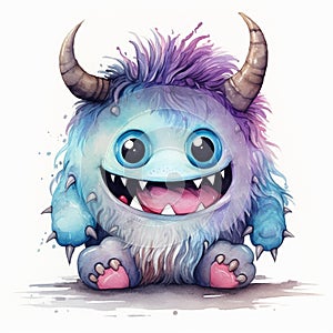 Quirky Watercolor Monster Making People Smile