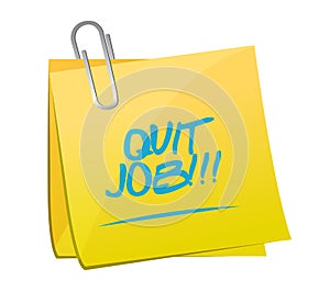 quit job message post illustration