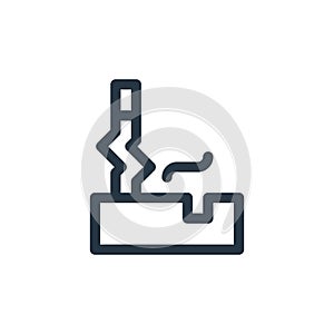 quit smoking icon vector from quit smoking concept. Thin line illustration of quit smoking editable stroke. quit smoking linear