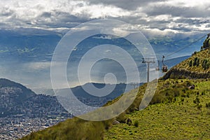 Quito city and Cable Car, Ecuador