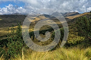 Quito, Ecuador rural landscape scenery