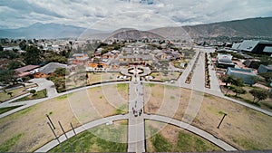Quito, Ecuador, Timelapse - Ciudad Mitad del Mundo as seen from the top of the monument