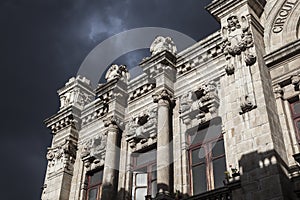 Quito - old town - colonial architecture detail.