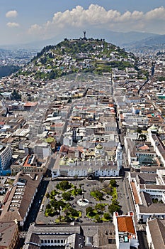 Quito, Panecillo and Plaza Grande photo