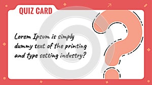 Quiz card, Question mark, Quiz game template & background, Voting, Team building activities, QuestionnaireQuiz card, Question mark
