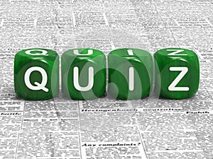 Quiz Dice Shows Questions Answers And Testing