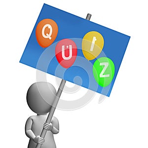 Quiz Sign Show Quizzing Asking and Testing