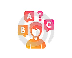 Quiz test icon. Select answer sign. Vector