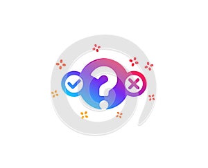 Quiz test icon. Select answer sign. Vector