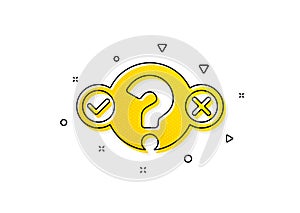 Quiz test icon. Select answer sign. Vector