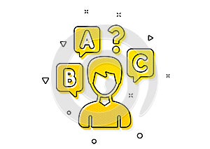 Quiz test icon. Select answer sign. Vector