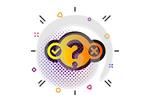 Quiz test icon. Select answer sign. Vector