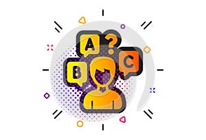 Quiz test icon. Select answer sign. Vector