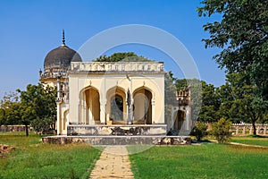 Quli Qutub Shah tombs in Hyderabad, India. They contain the tombs and mosques built by the various kings of the Qutub Shahi