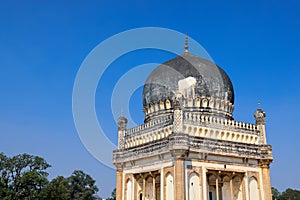 Quli Qutub Shah tombs in Hyderabad, India. They contain the tombs and mosques built by the various kings of the Qutub Shahi