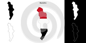 Quneitra outline map