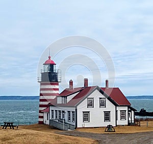 Quoddy Head Lighthouse in Eastport, Maine