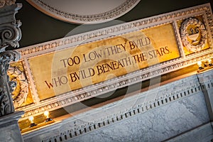 Quotation Above Window in Library of Congress