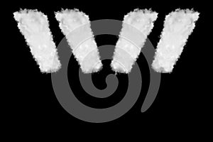 Quotation, blockquote font shape element of clouds