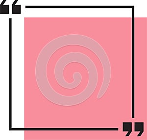 Quote box or bubbles in flat style.