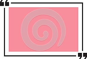 Quote box or bubbles in flat style.