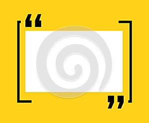 Quote box frames set. Textbox frame design template