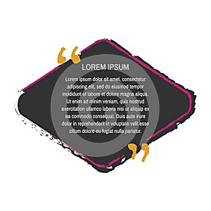 Quote box vector