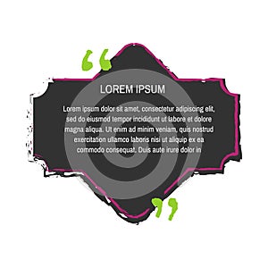 Quote box vector