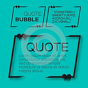 Quote bubble.