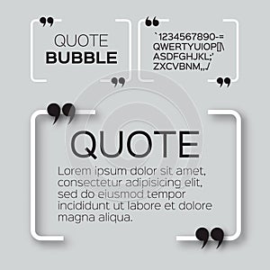 Quote bubble.