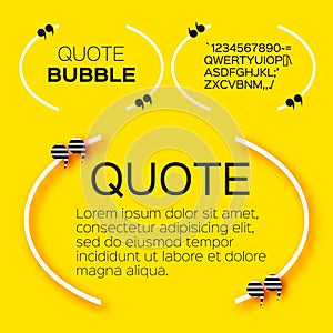Quote bubble.
